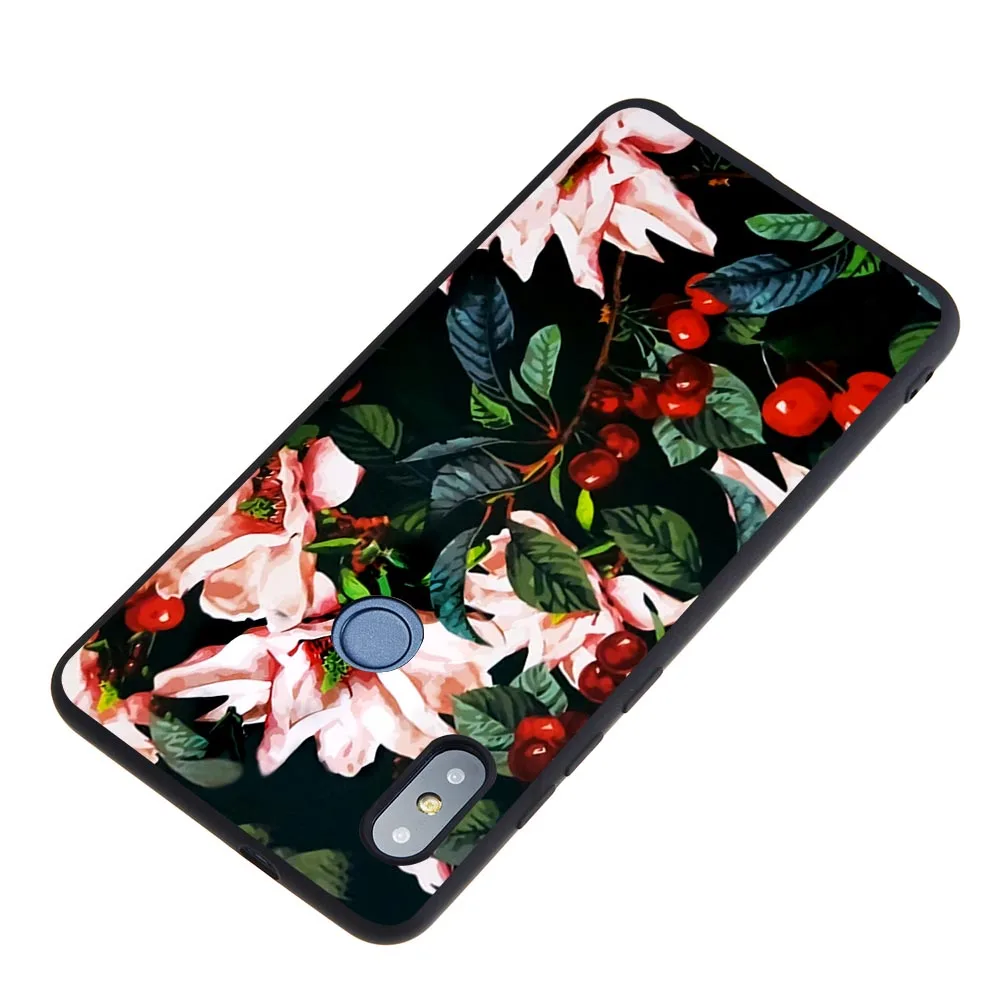 For Xiaomi Redmi 6A Note 6 Pro PRO Note6 Soft Silicone Case Korean Literary Leaves Flamingo Covers Skin Fundas Coque |
