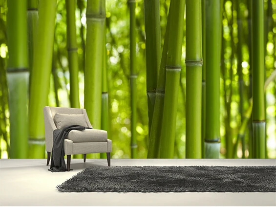 Фотообои на заказ бамбуковые деревья 3d стереоскопические обои для гостиной