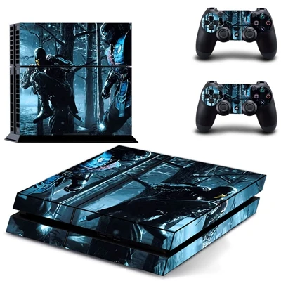 Vinyl Mortal Kombat 10 Mortal Kombat X Game Cover for PS4 Skin Sticker for PS4 PlayStation 4 and 2 controller skins Decals - Цвет: DPTM0032