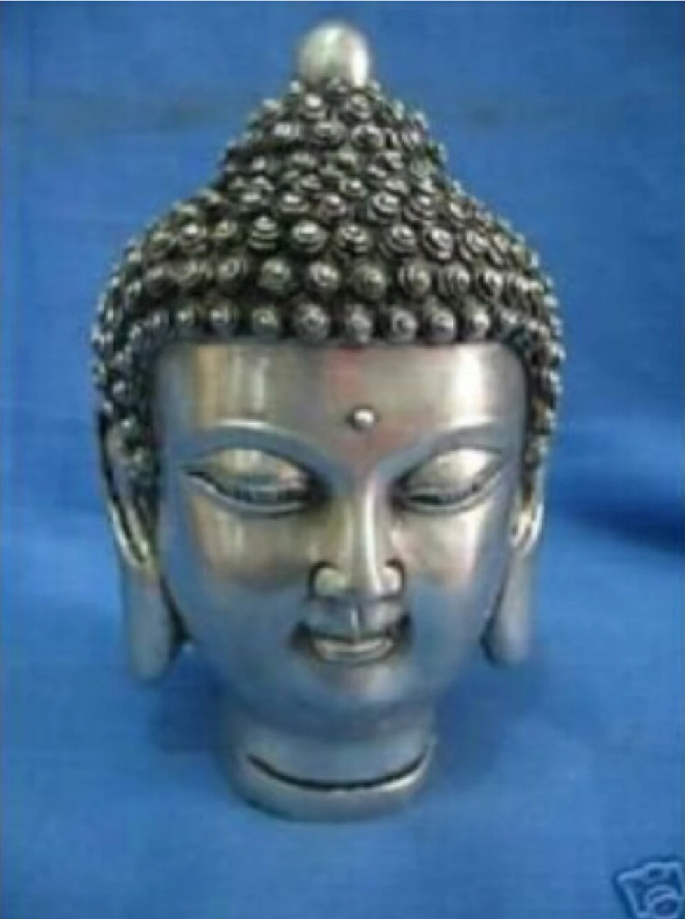 Tibet silver statue main Buddha Free shipping
