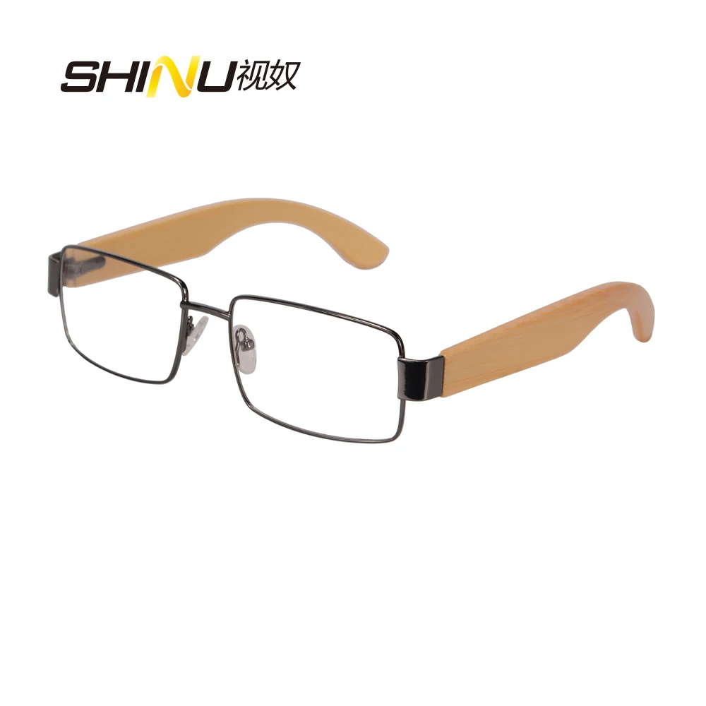 New Fashion Brand Designer Metal Wooden Optical Glasses Frame Women Men Prescription Eyeglasses Frames Full Frame Eyewear 2728