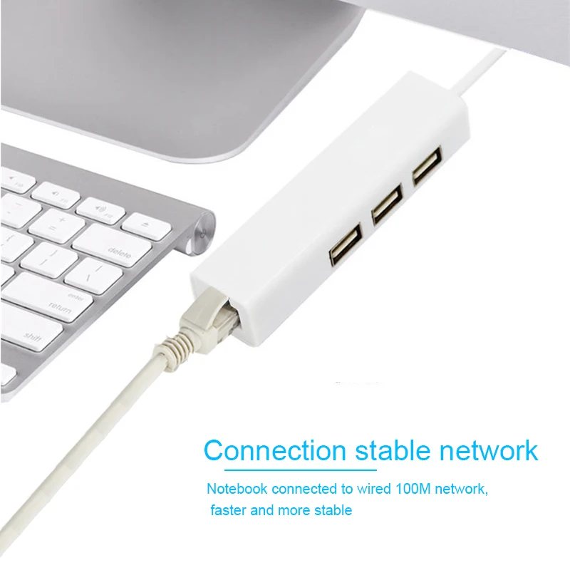 Внешняя Проводная сетевая карта адаптер Basix USB C Ethernet RJ45 Lan для MacBook Windows 7/8/10 10/100