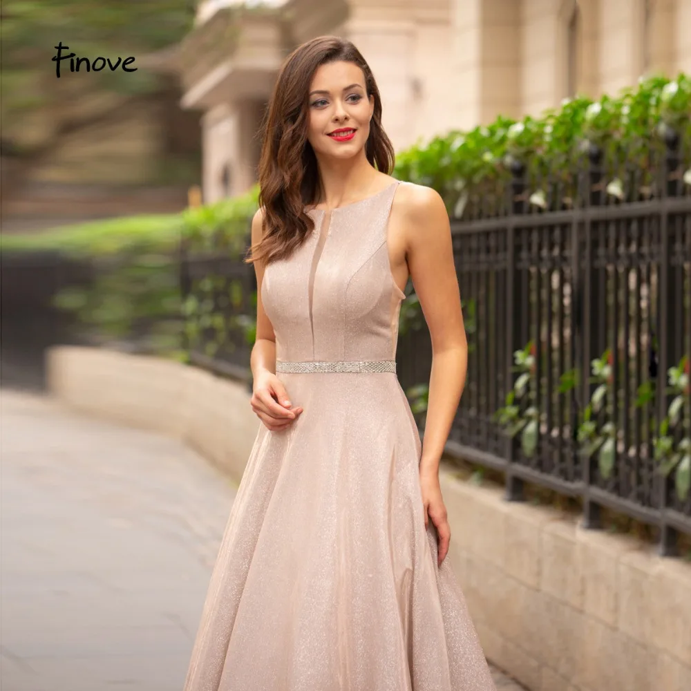 Женское блестящее вечернее платье с открытой спиной и кристаллами|Вечерние