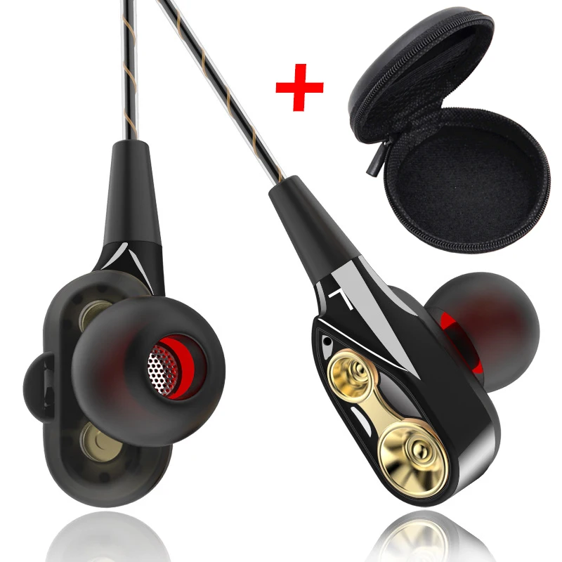 Стереонаушники с басами Спортивная гарнитура Hi Fi мониторы наушники вкладыши 3 5