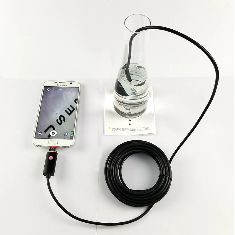 Эндоскоп AN99 водонепроницаемый 2 в 1 5 мм 7 8 10 м|waterproof borescope camera|hd endoscopeborescope camera |