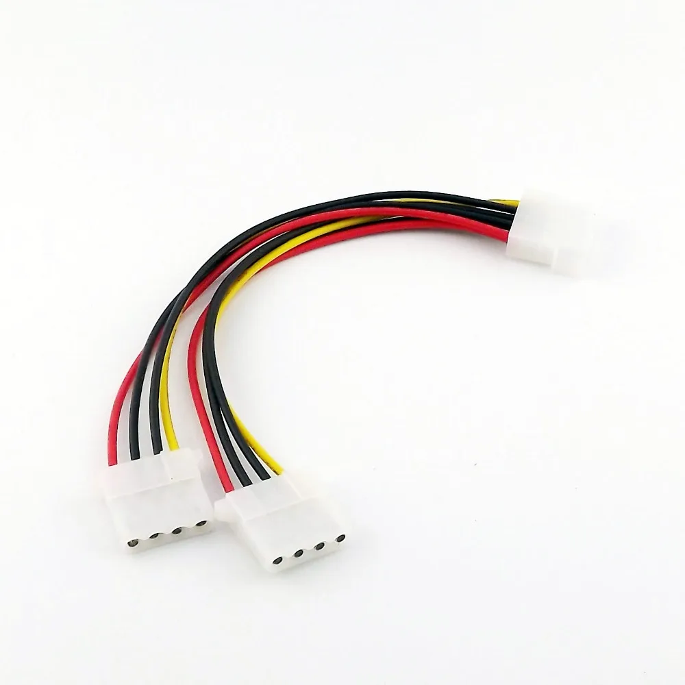 1x IDE 4 контактный разъем Molex Male для 2x Женский Y разветвитель Удлинительный кабель