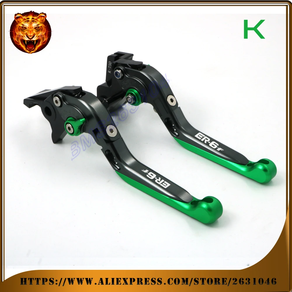 Для kawasaki ER 6f ER6f 2006 07 08 09 2014 2015 2016 с логотипом мотоцикла регулируемый складной