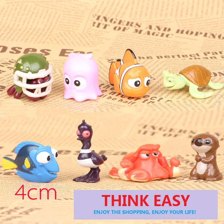 8 шт./компл. дети мой Немо маленький набор игрушка экшн игрушечная собака Пони для