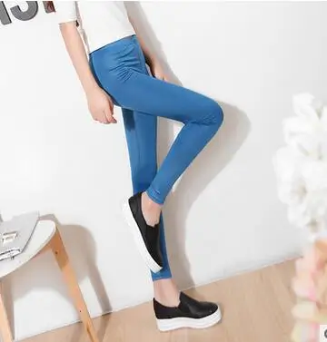 MLXSLKY женские тонкие черные леггинсы из искусственной кожи большого размера