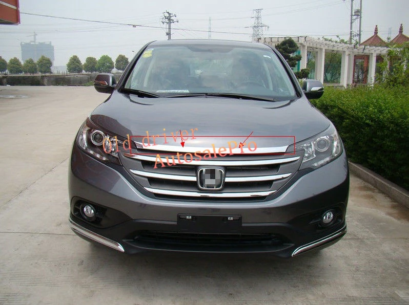 Хромированный АБС пластик передняя крышка гриль верхняя Ttrim для Honda CRV CR V 2012 2013 2014