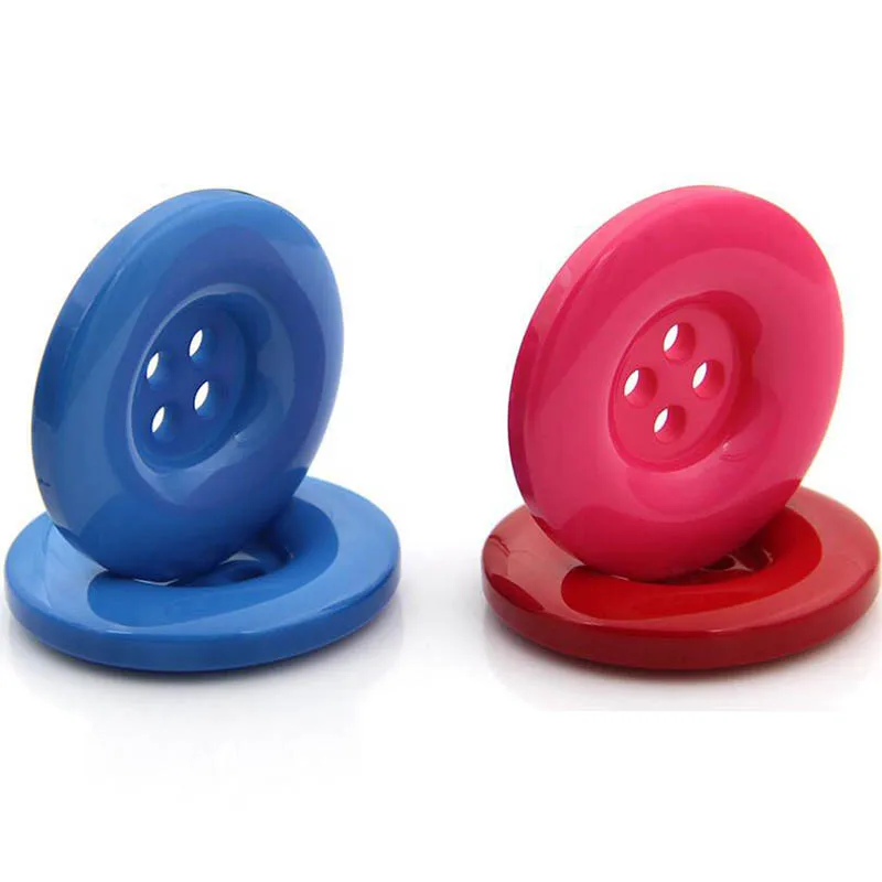 Круглые пластиковые пуговицы из смолы 25 шт. 4 отверстия 20 мм белые черные