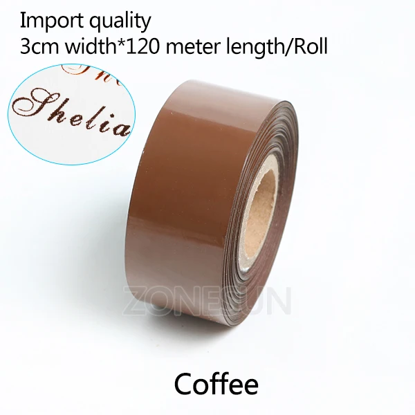 coffee ZONESUN 3 см Diy Премиум Бумага ПВХ кожа Золотая фольга бронзовая бумага коробка для сигарет коробка для мобильного телефона горячая штамповка машина бронзовая - Цвет: coffee