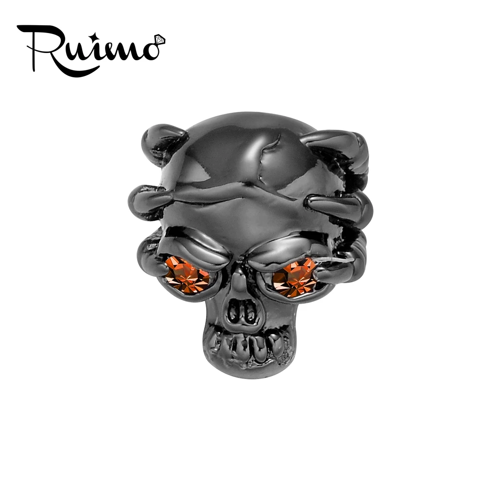 Высокие полированные бусины RUIMO в форме когтей золотые розовые черные черепа