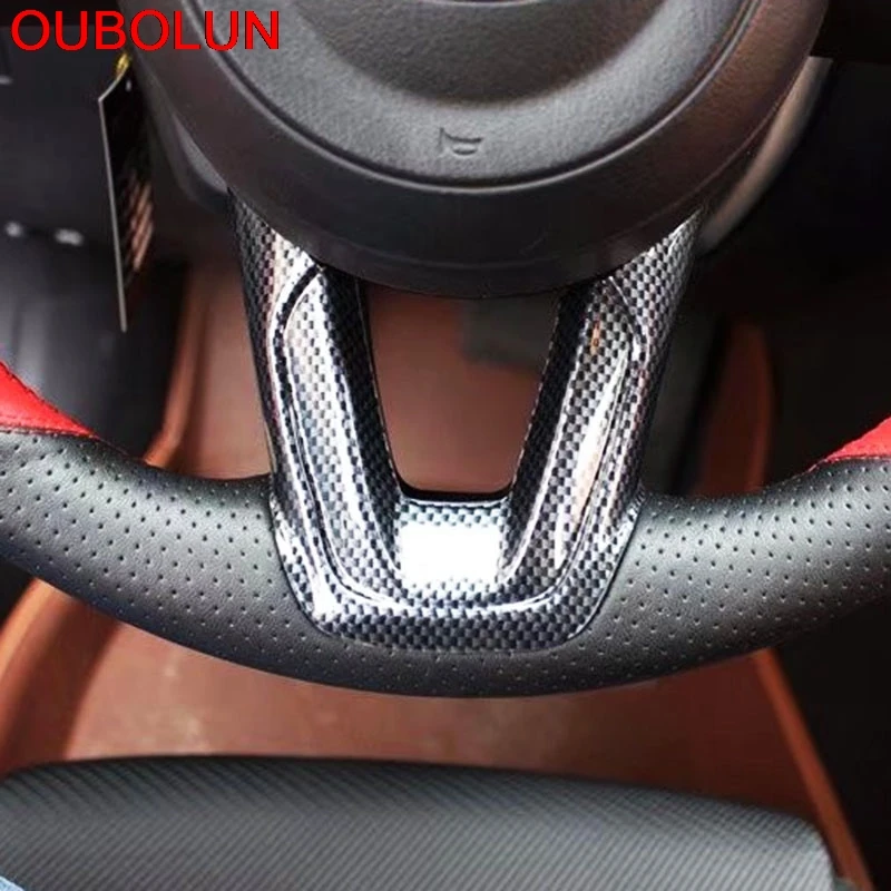 OUBOLUN NEW! Аксессуары для интерьера из углеродного волокна MAZDA 3 6 CX-5 CX-9 CX9 2017 2018 |