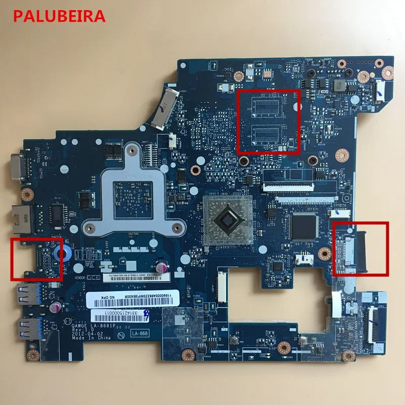 Palubeira для lenovo G485 ноутбук материнская плата qawge LA-8681P материнская плата с ЦПУ Быстрая