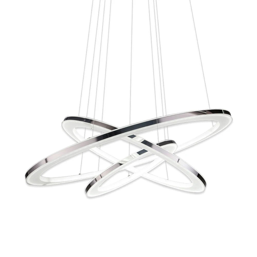 Современный светодиодный подвесной светильник акриловый круглый белый для