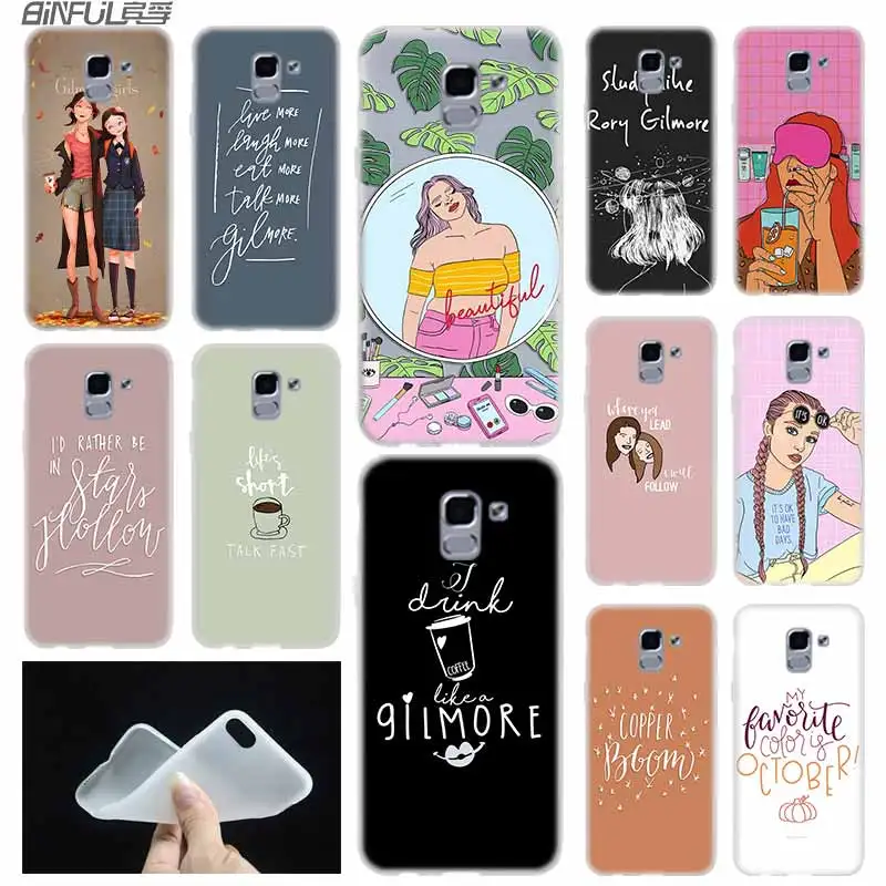 Мягкий чехол для Samsung Galaxy J6 J8 J5 J7 J4 Plus 2018 2016 2017 EU Prime Pro Ace j610 Gilmore Girls Life's Short