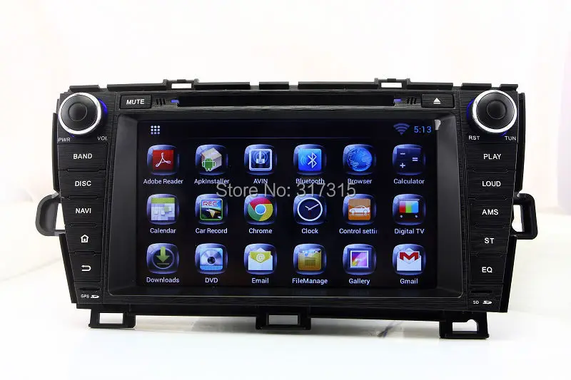 Android 5 1 автомобильный DVD плеер GPS навигация для Toyota Prius 2009 2010 2011 2012 2013 Вт/Радио ТВ BT USB