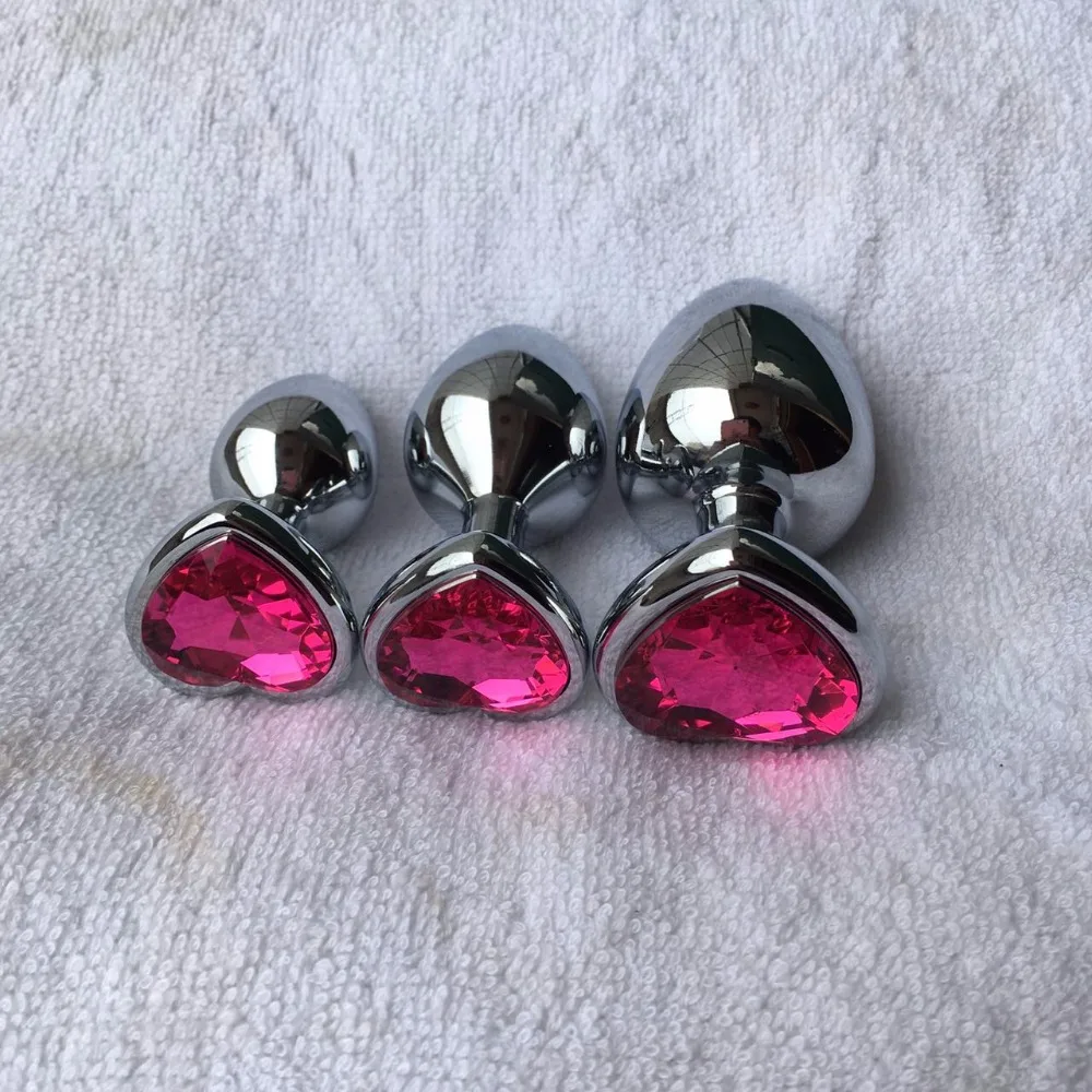 Анальная пробка из нержавеющей стали в форме сердца 3 шт./лот | Красота и здоровье