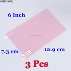 Универсальная прозрачнаяАнтибликовая матовая защитная пленка для экрана GPS, 3 шт.лот, 6,0 дюйма