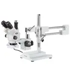 AmScope 3.5X-180X симульно-фокусная стерео воздушной подушке с микроскоп + Флуоресцентный светильник