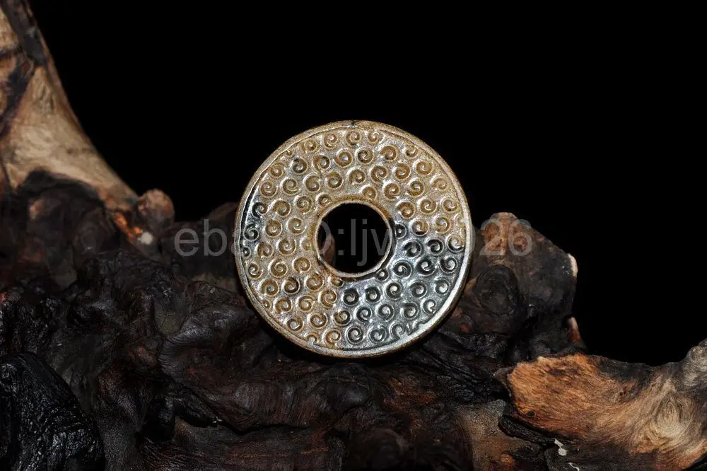 Старинная китайская старинная Нефритовая ручная статуя зверя подвеска амулет |