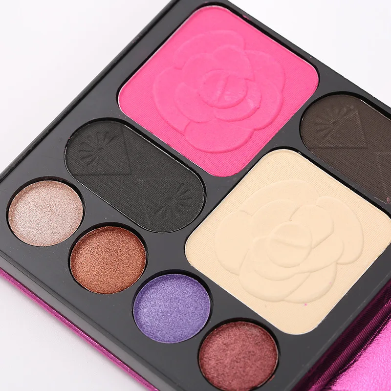 32 Color Wallet Eye Shadow Blush Eyebrow 3 In 1 Trimming Brightness Glitter Waterproof Eyeshadow Palette Cosmetic Contouring Kit