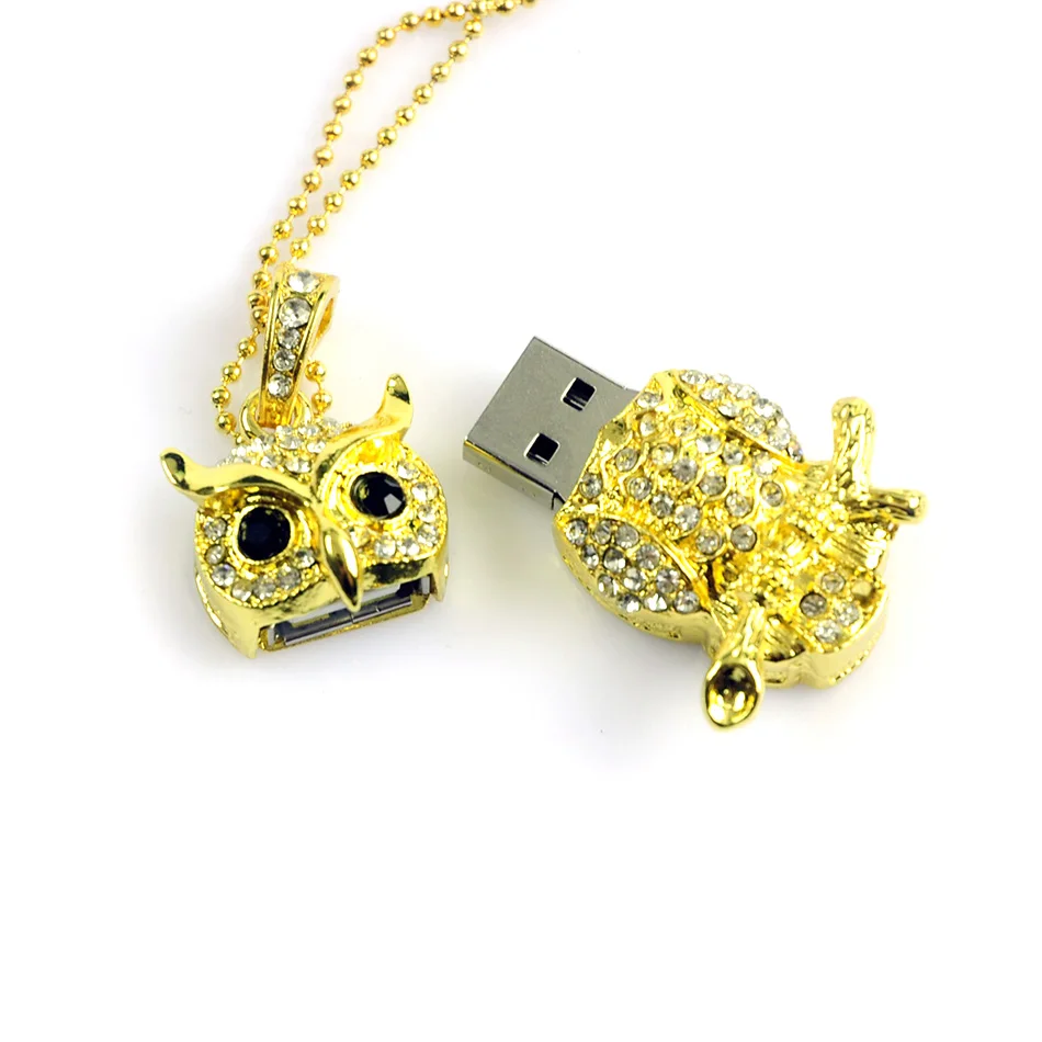 Новая модель флеш накопителя USB сова 16 ГБ u диск карты памяти 4 8 32 64 128 Кристальный