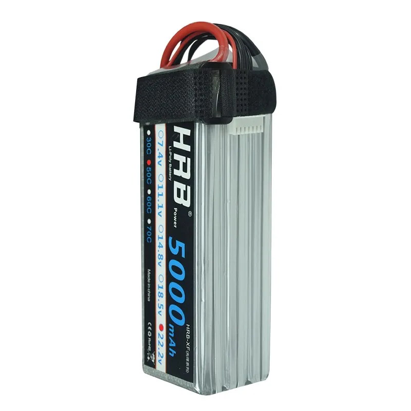 HRB 6S 22,2 V 5000mAh 50C Lipo батарея XT90 EC5 XT60 T Deans разъемы RC автомобили лодки Квадрокоптер самолет Мультикоптер грузовик запчасти