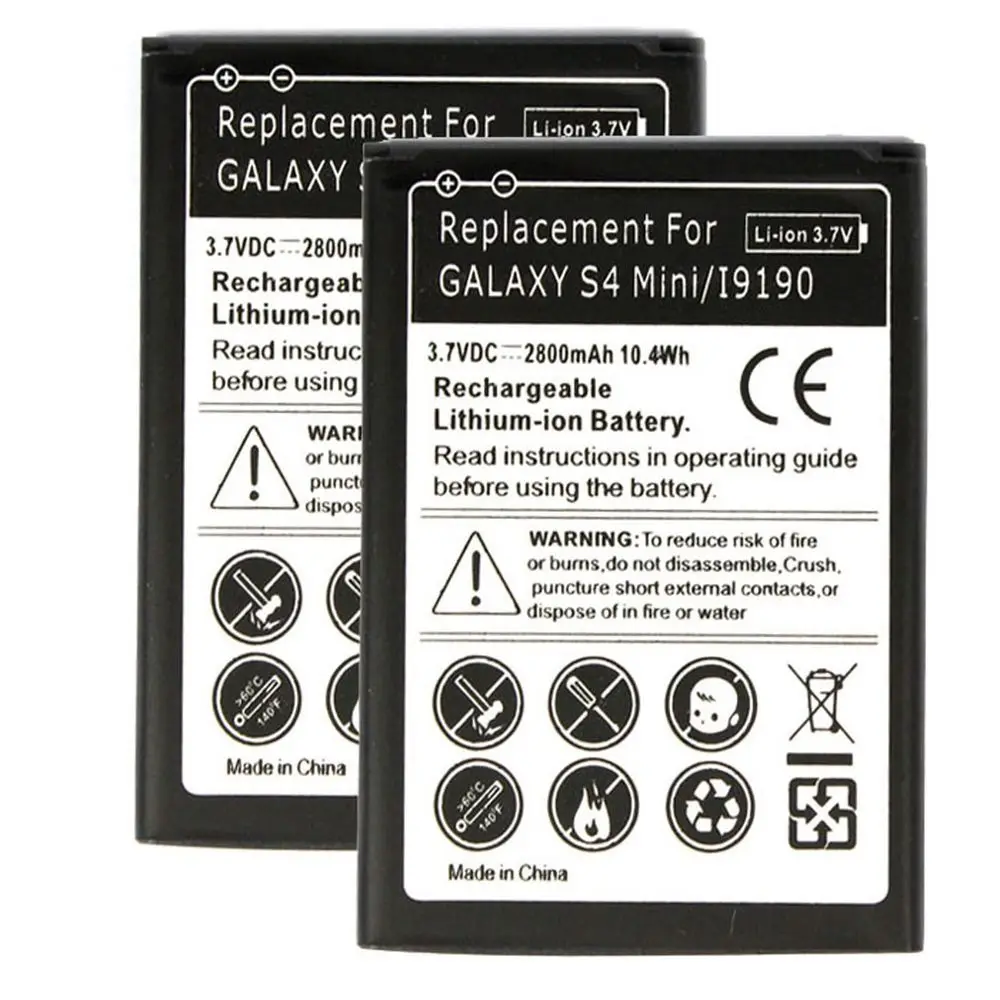 10 шт./лот 2800 мАч B500BE B500AE Сменный аккумулятор для Samsung Galaxy S4 S 4 IV mini I9190 I9192 I9195 I9198