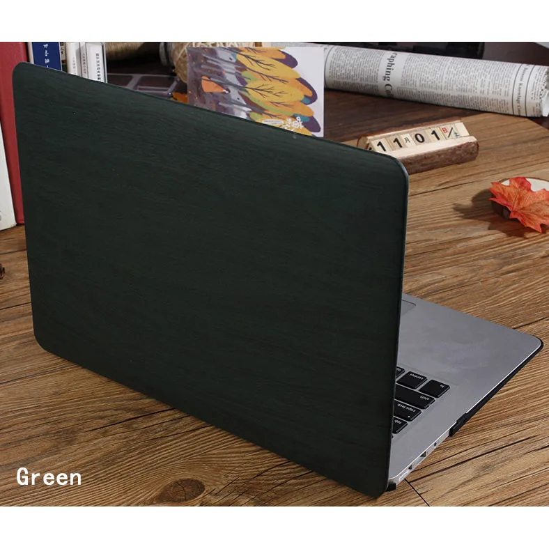 6 JUNWER деревянный из искусственной кожи чехол для Macbook Air Pro retina 13 дюймов Чехол Жесткий Чехол сумка для ноутбука для Apple Macbook Air 13,3 чехол - Цвет: 6