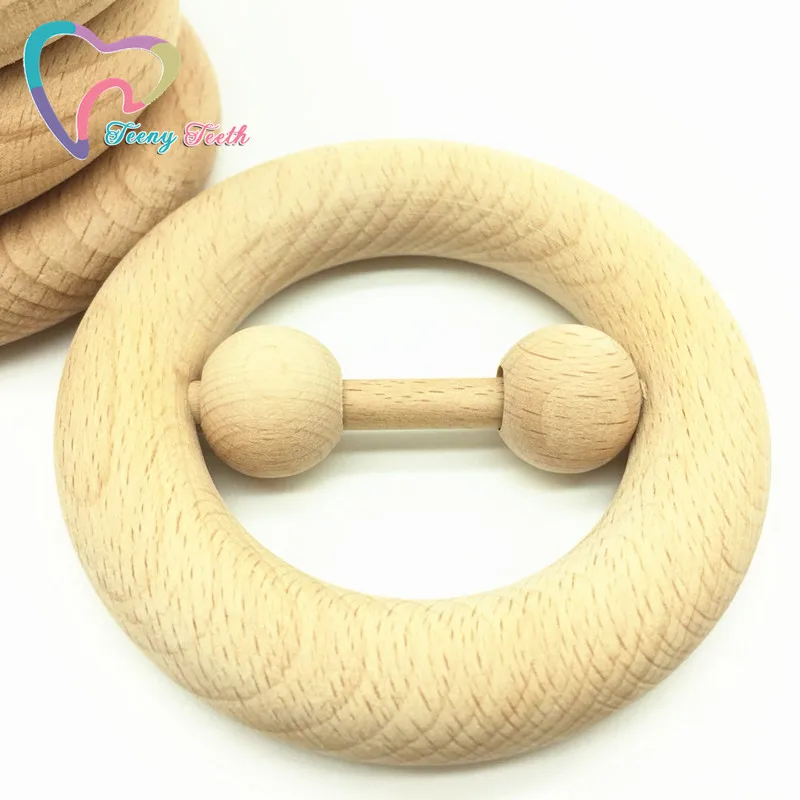 1 шт. детская деревянная игрушка погремушка из Букового дерева|baby wooden teething|toys toystoys