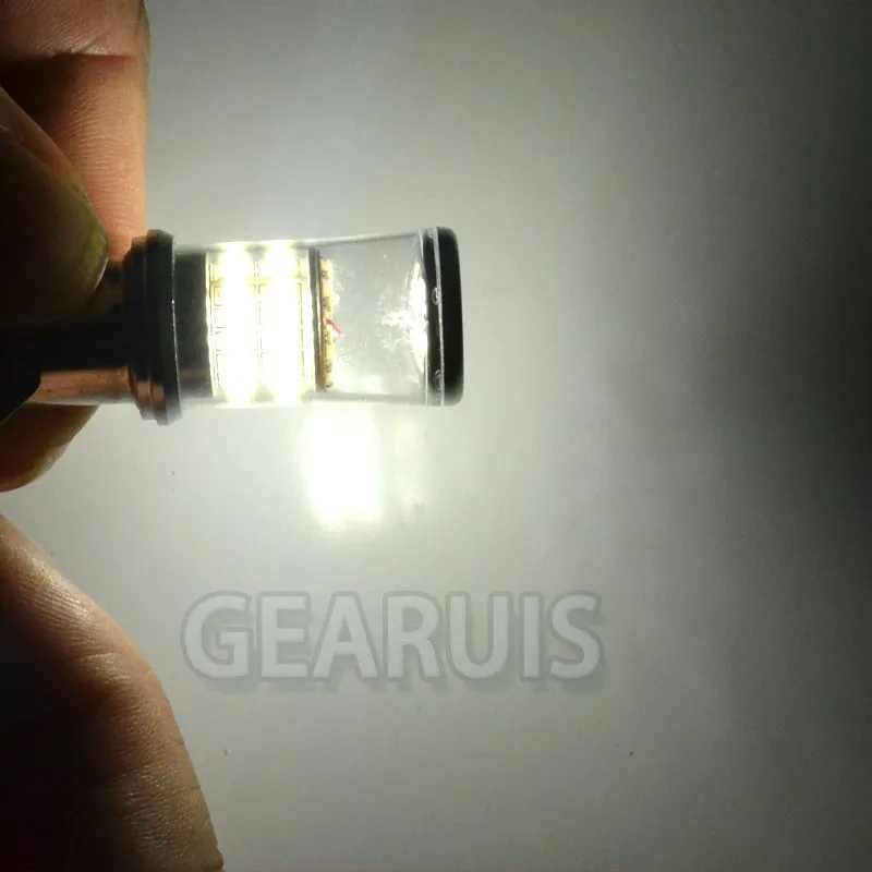 100 шт./лот Высокий люмен T20 7440 7443 W21/5W W21W 0.38A 48 SMD 3014 Светодиодные линзы сигнал