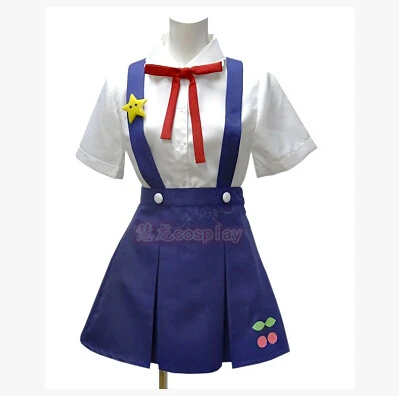Новый Аниме Bakemonogatari Косплей Hachikuji Mayoi Хэллоуин Повседневная летняя одежда полный
