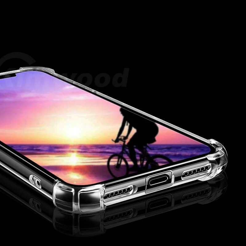 Для iPhone 6s плюс мягкий чехол 360 Бампер корпус силиконовый Прозрачный Full cover для plus 5