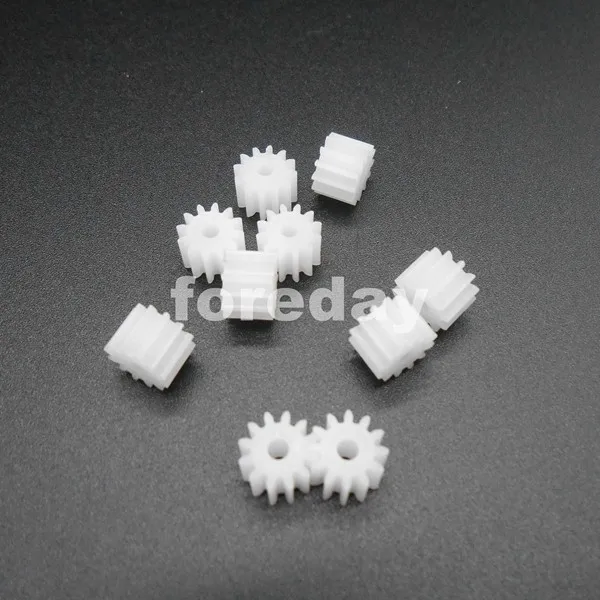 20 шт. DIY 122A пластик 12 T 5X7 = H: D Диафрагма: 2 мм Spur модель передачи аксессуары пластиковое зубчатое колесо* FD268X2