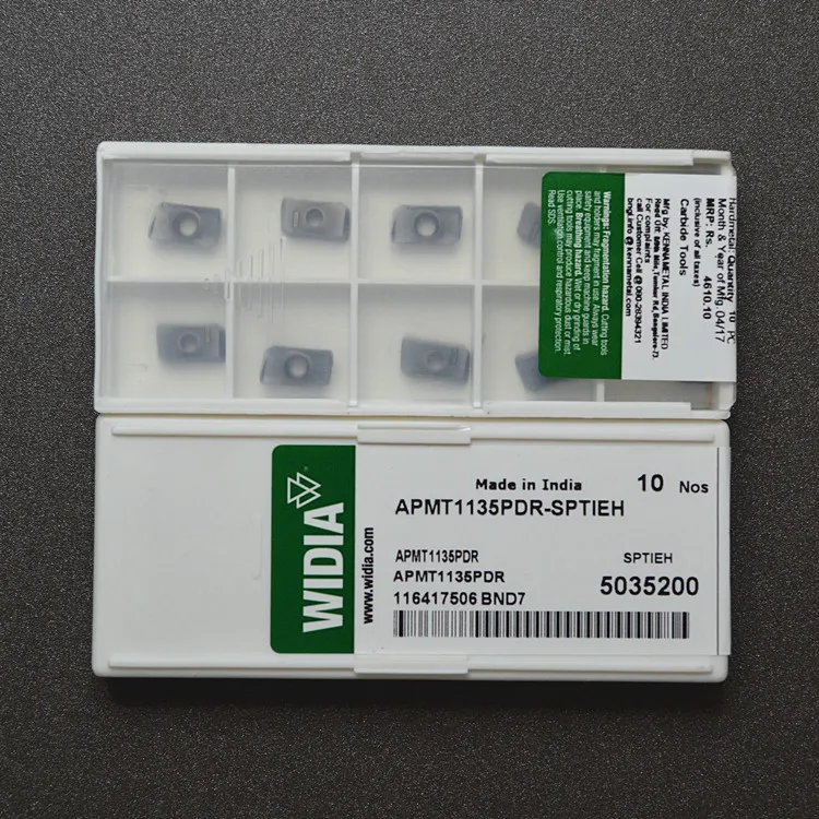 100 шт. WIDIA APMT1135PDR SPTIEH APMT1604 R0.8 ЧПУ Карбид фрезы вставка фрезерные режущие инструменты, высокая эффективность