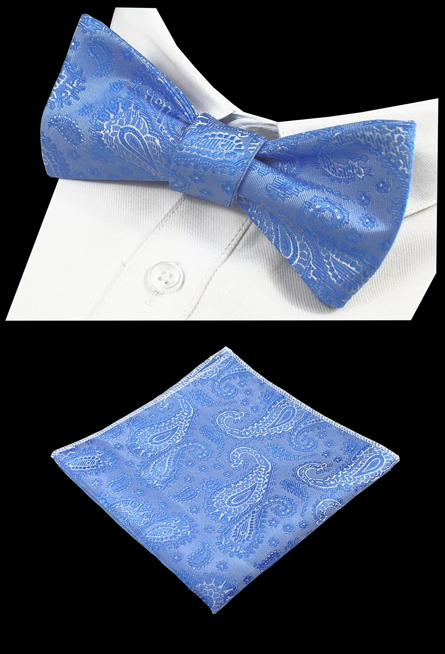 Набор мужских галстуков-бабочек в горошек из шелка | Аксессуары для одежды