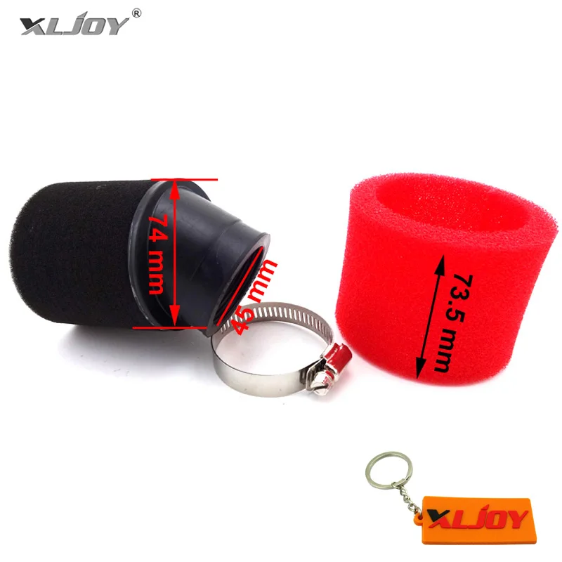 Xljoy 45 мм угловой пенный воздушный фильтр для 150cc 160cc 200cc 250cc CRF50 CRF70 CRF110 klix TTR Dirt Pit Bike ATV Quad Мотоцикл
