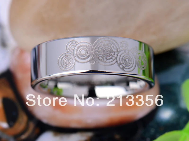 Кольцо из вольфрама для мужчин и женщин ширина 8 мм | Украшения аксессуары