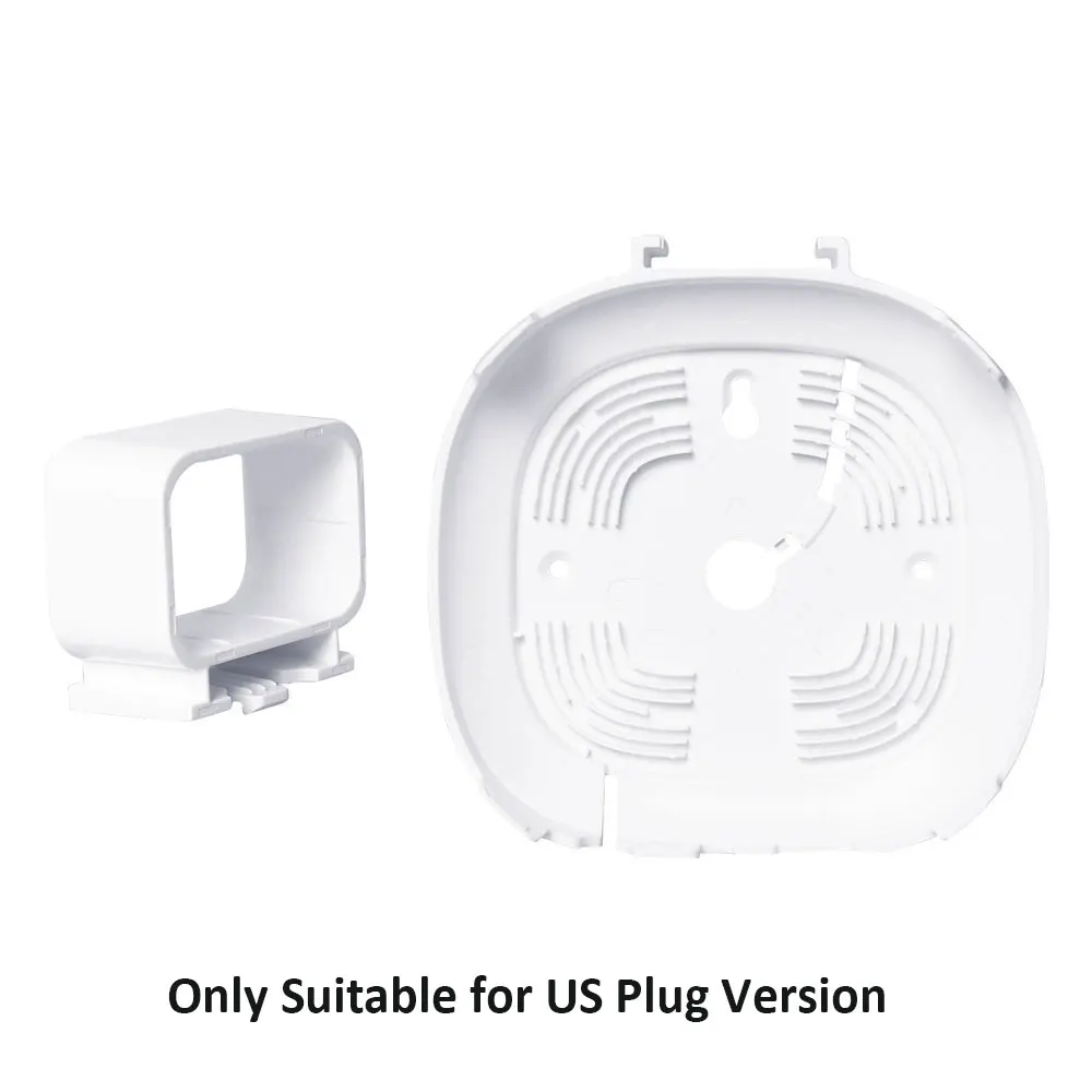 US Plug Настенный держатель для SmartThings Hub 3-го поколения, стильная Wi-Fi полка для маршрутизатора настенная розетка Держатель Кронштейн кабель управление, белый - Цвет: US Plug