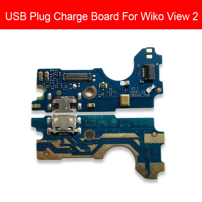 

Usb-разъем для зарядки док-станция для Wiko View 2 View2 USB порт зарядного устройства Разъем Порт гибкий ленточный кабель Замена ремонта