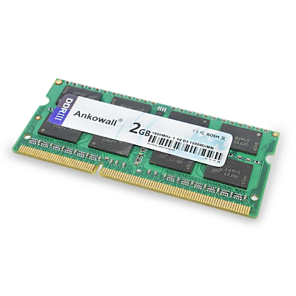 Ankowall DDR3 ОЗУ 2 Гб ПЗУ 1333/1600 МГц память для ноутбука ноутбука|Оперативная память| |