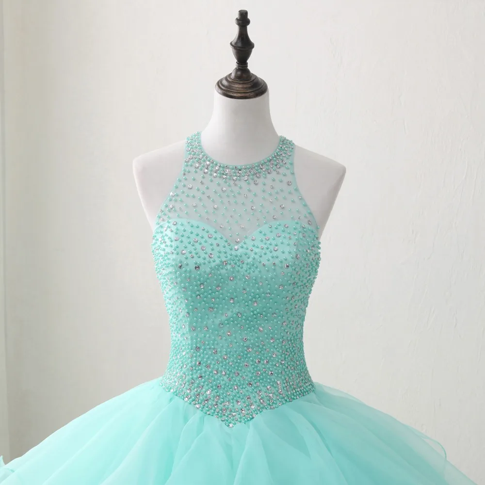 Женское платье с открытой спиной и круглым вырезом из органзы | Свадьбы торжества