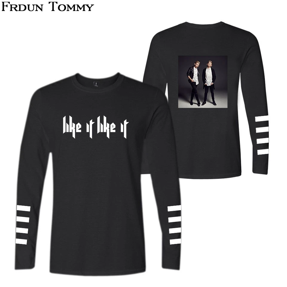 Marcus &amp Martinus LIKE IT Long Sleeve T-shirt Kpop Casual New Style College Unisex Autumn Plus Size Clothes | Женская одежда