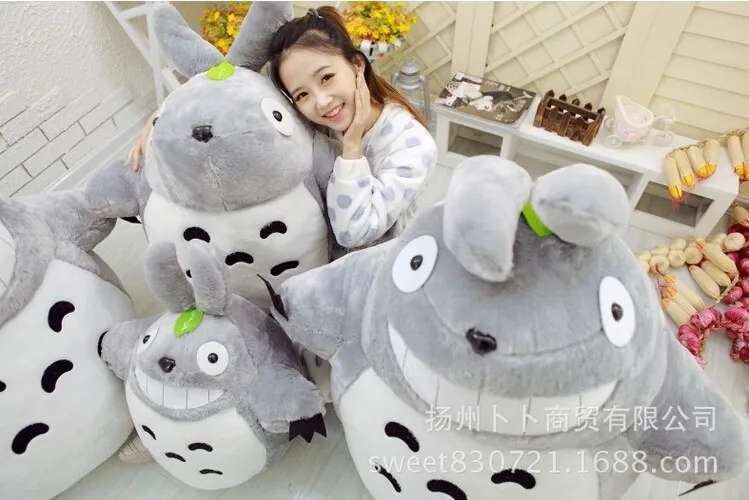 75 см гигантский кавайный японский стиль Studio Ghibli Аниме Кот Мягкие игрушки Тоторо Куклы украшение дома подарок для детей