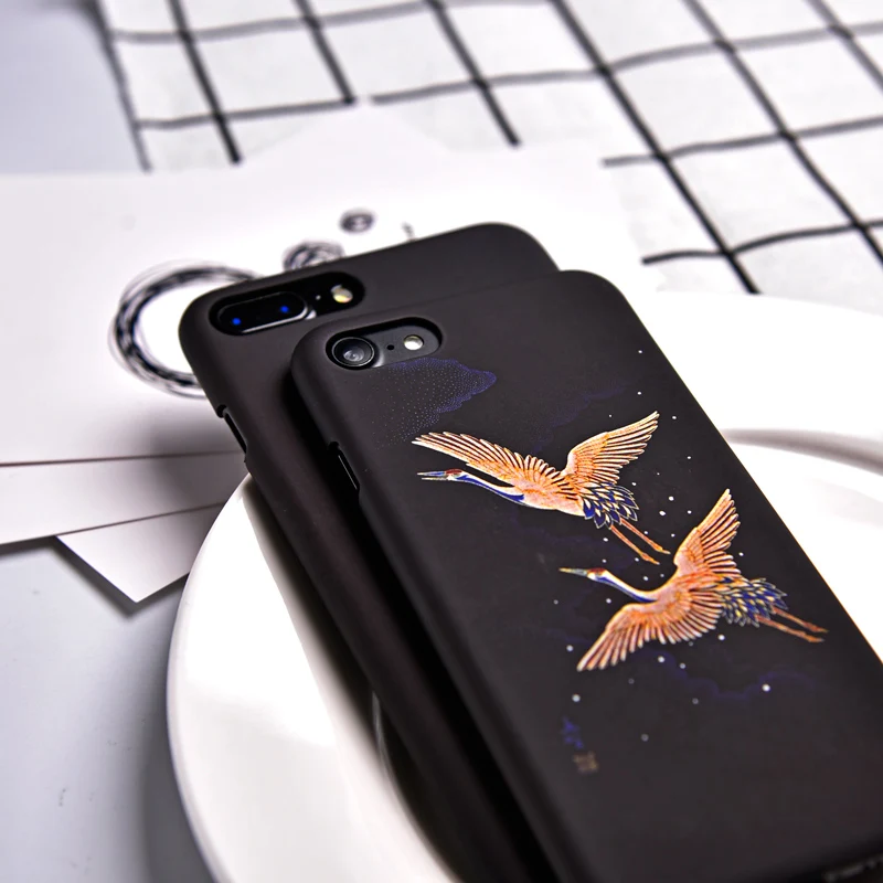 Чехол TOMKAS с рисунком животных для iPhone 7 6 S милые жесткие чехлы ПК краном 5 дюймов