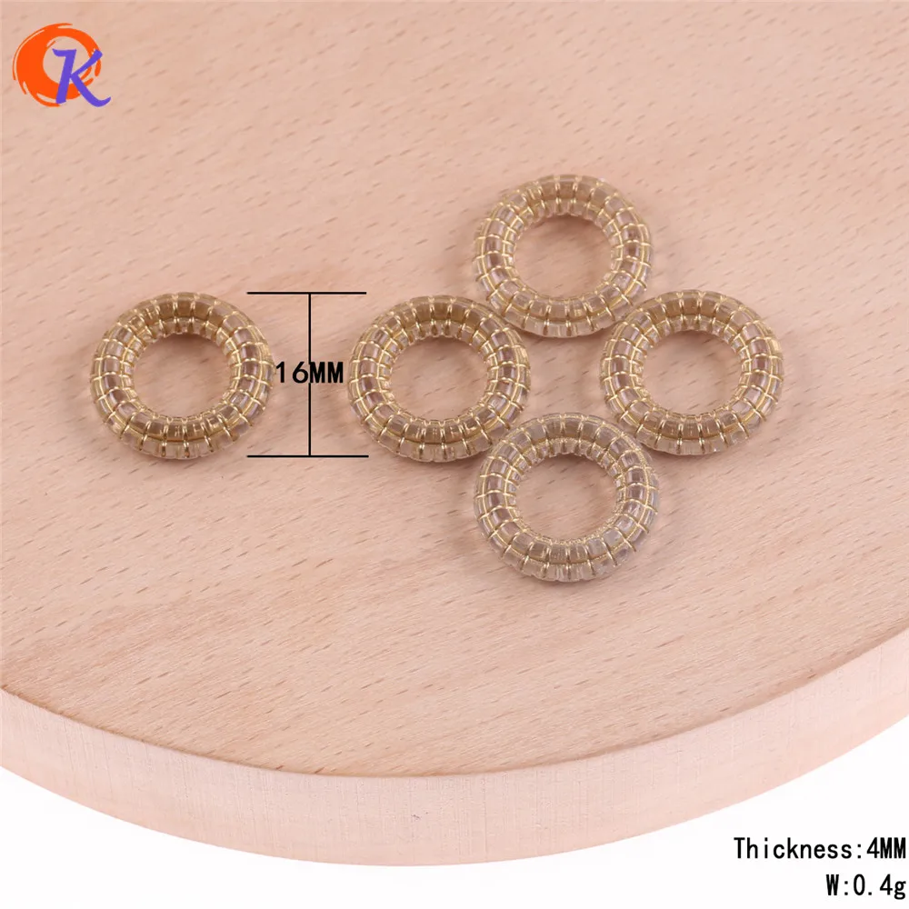 Cordial Design 16mm 1050pcs/lot Antique Ring Shape Clear Acrylic Beads For Hand Made DIY Japanese Jewelry Accessories | Украшения и