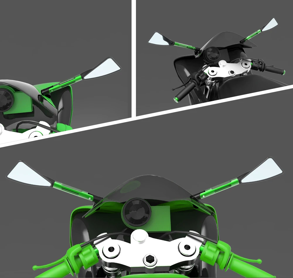 Высококачественные боковые зеркала заднего вида для мотоцикла kawasaki z250 z300 versys x 300