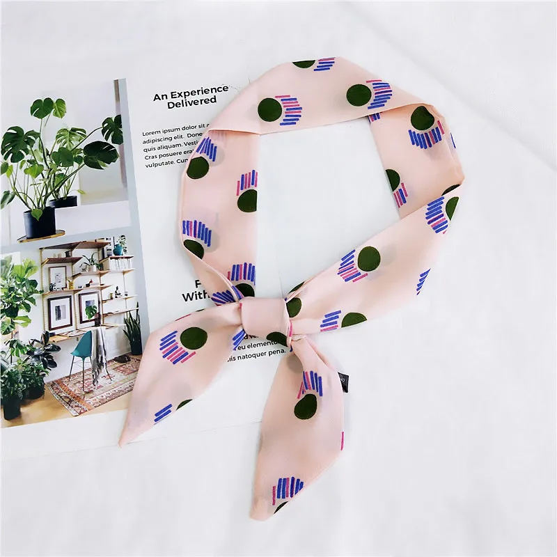 Модный имитирующий шелковый шарф для женщин мягкий с принтом Дамский хиджаб